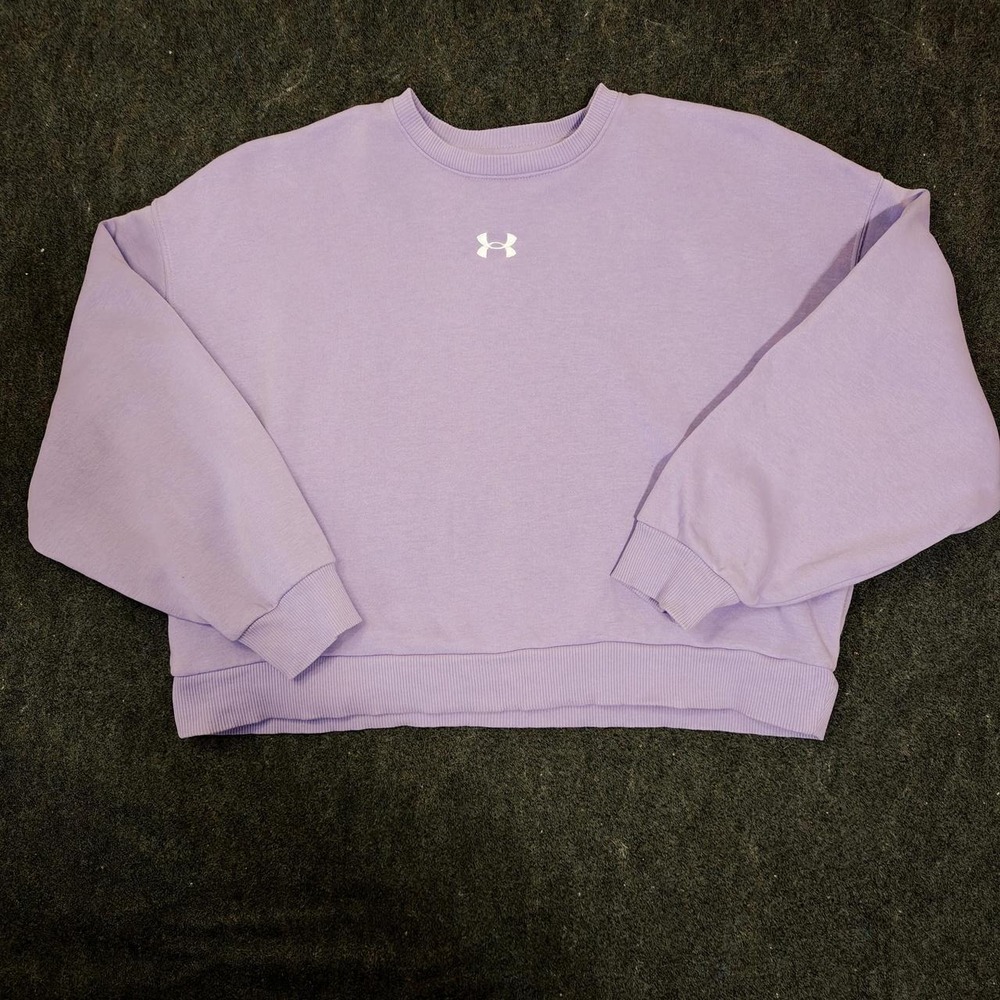 Under Armour Kids Purple Crewneck Sweatshirt Athleisure Size M RN96510